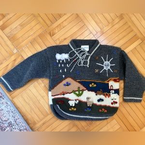 Knit Petruvian - Original handmade - Vintage- Handknit